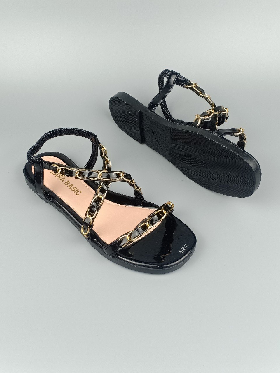 GIÀY SANDAL NỮ ĐẾ BỆT QUAI VIỀN XÍCH
