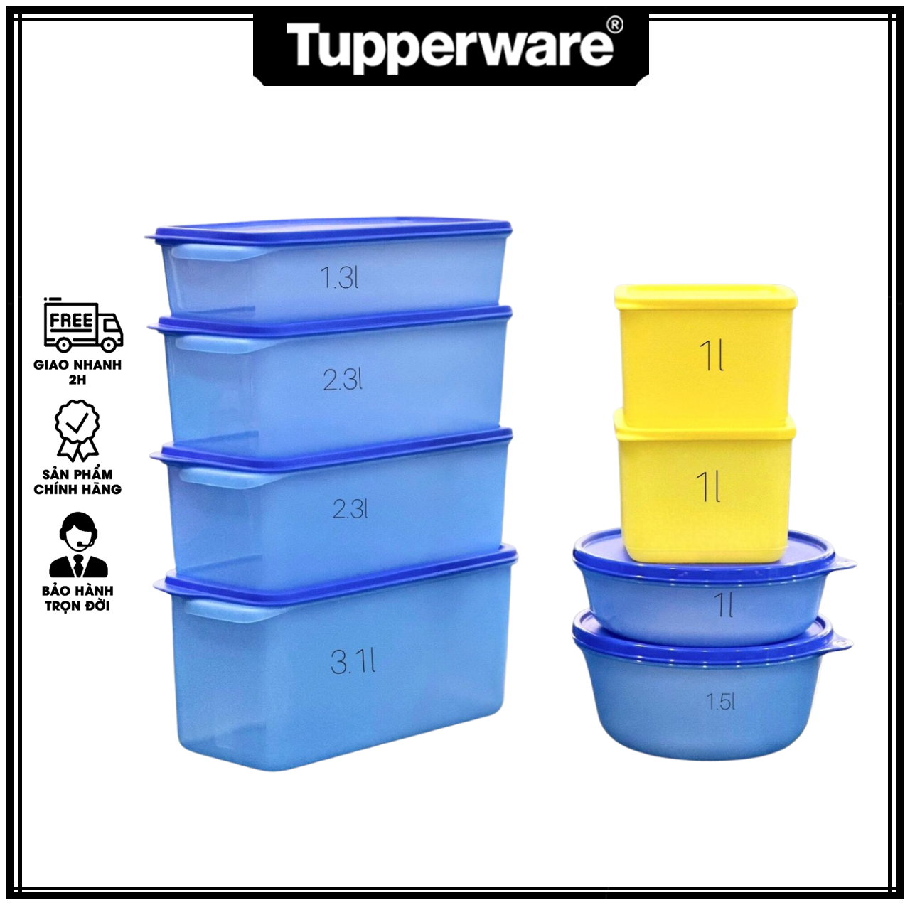 Bộ hộp trữ mát Modern Fridge - Tupperware
