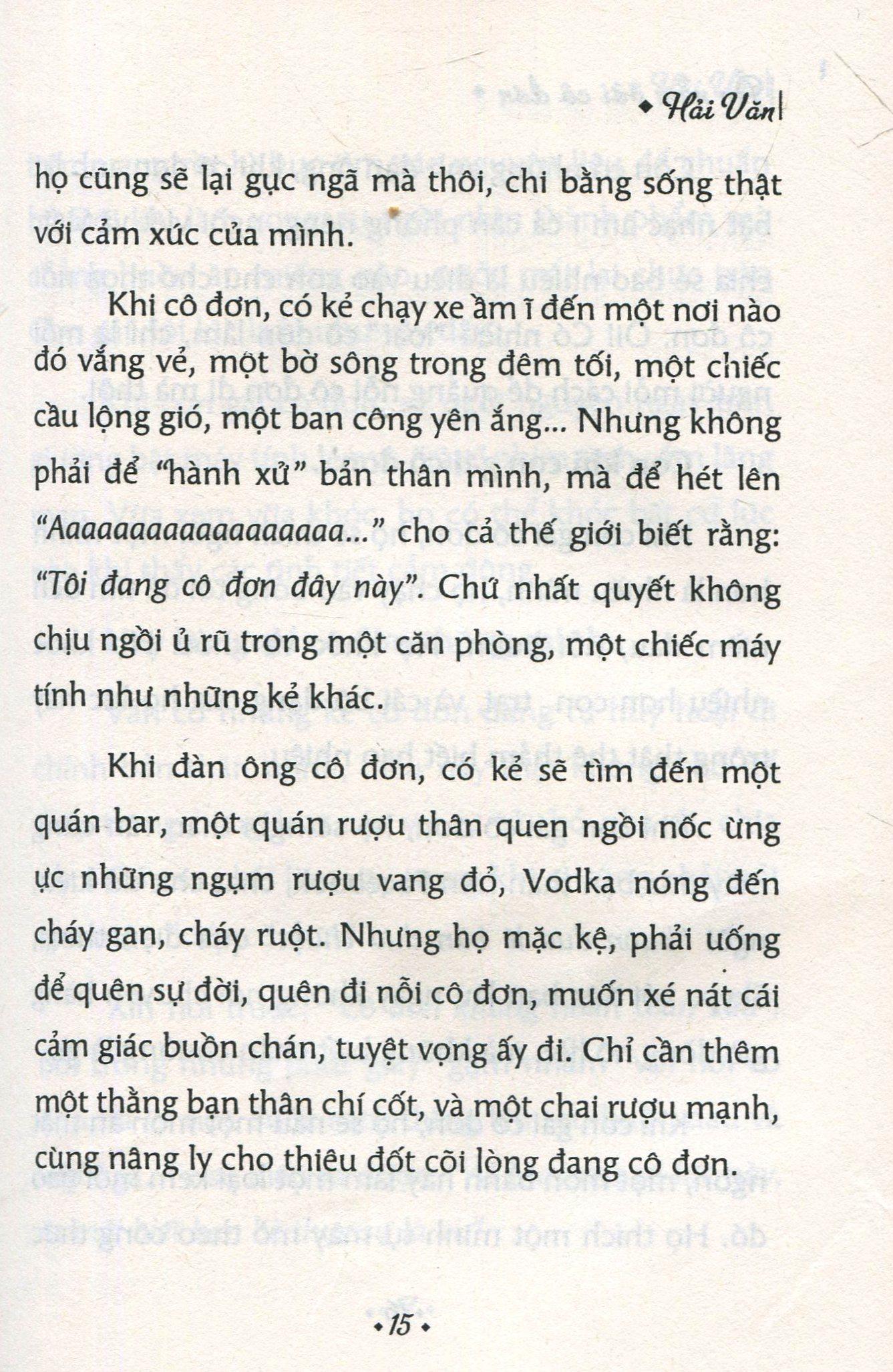Ăn Nằm Với Cô Đơn (Hải Văn)