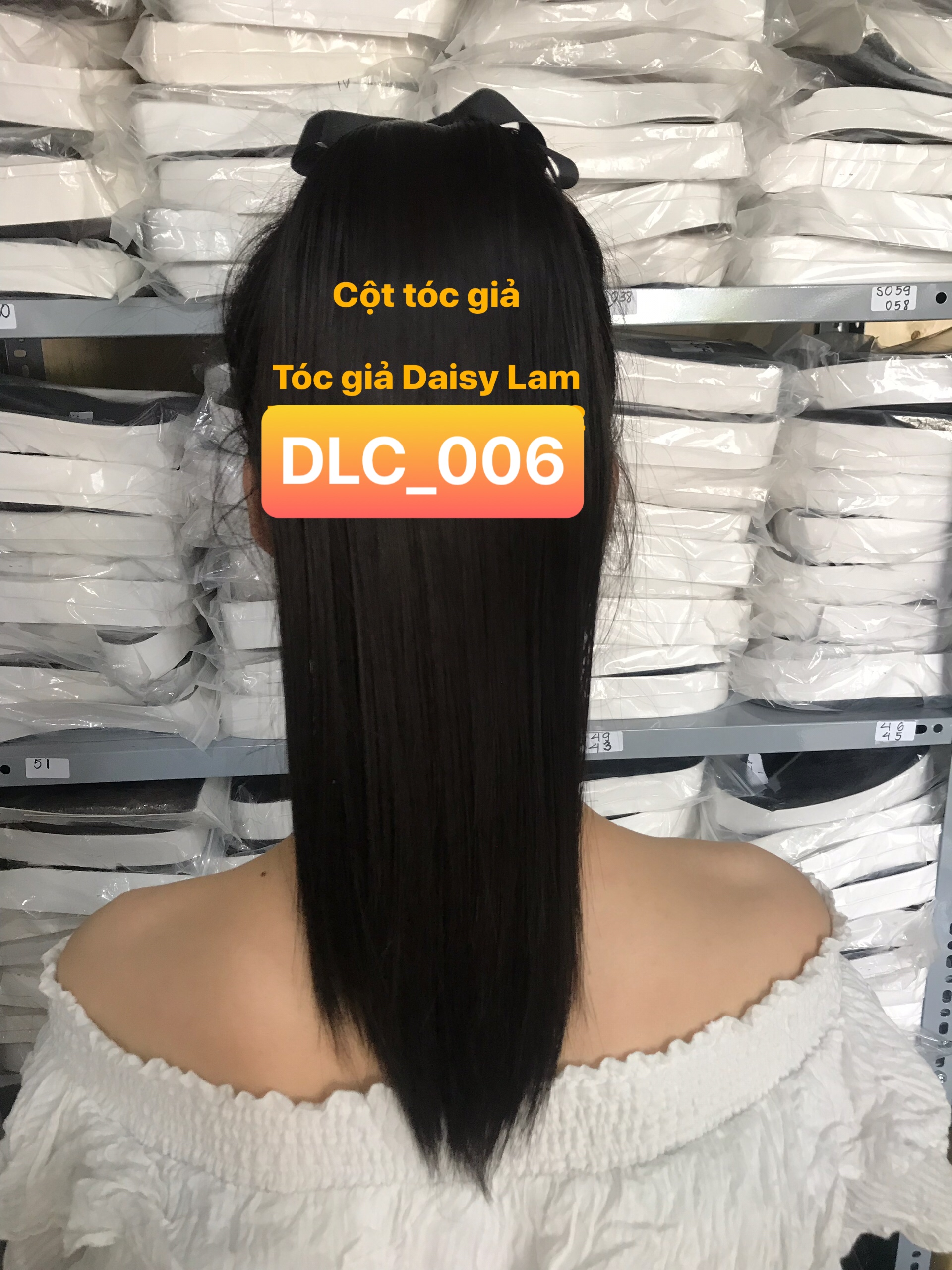 [ HÌNH THẬT ] - CỘT TÓC THẲNG NGẮN NGANG VAI 45CM C006