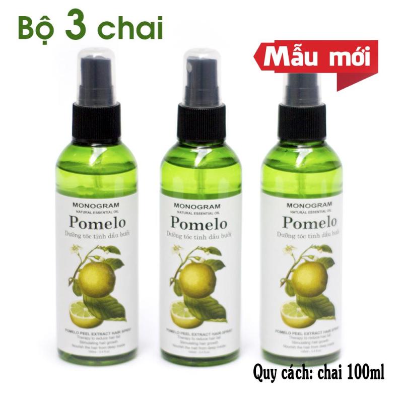 Bộ 3 Chai Xịt Tóc Bưởi Pomelo Trị Rụng Tóc Trong Khoảng 1 Tháng 100ml x3