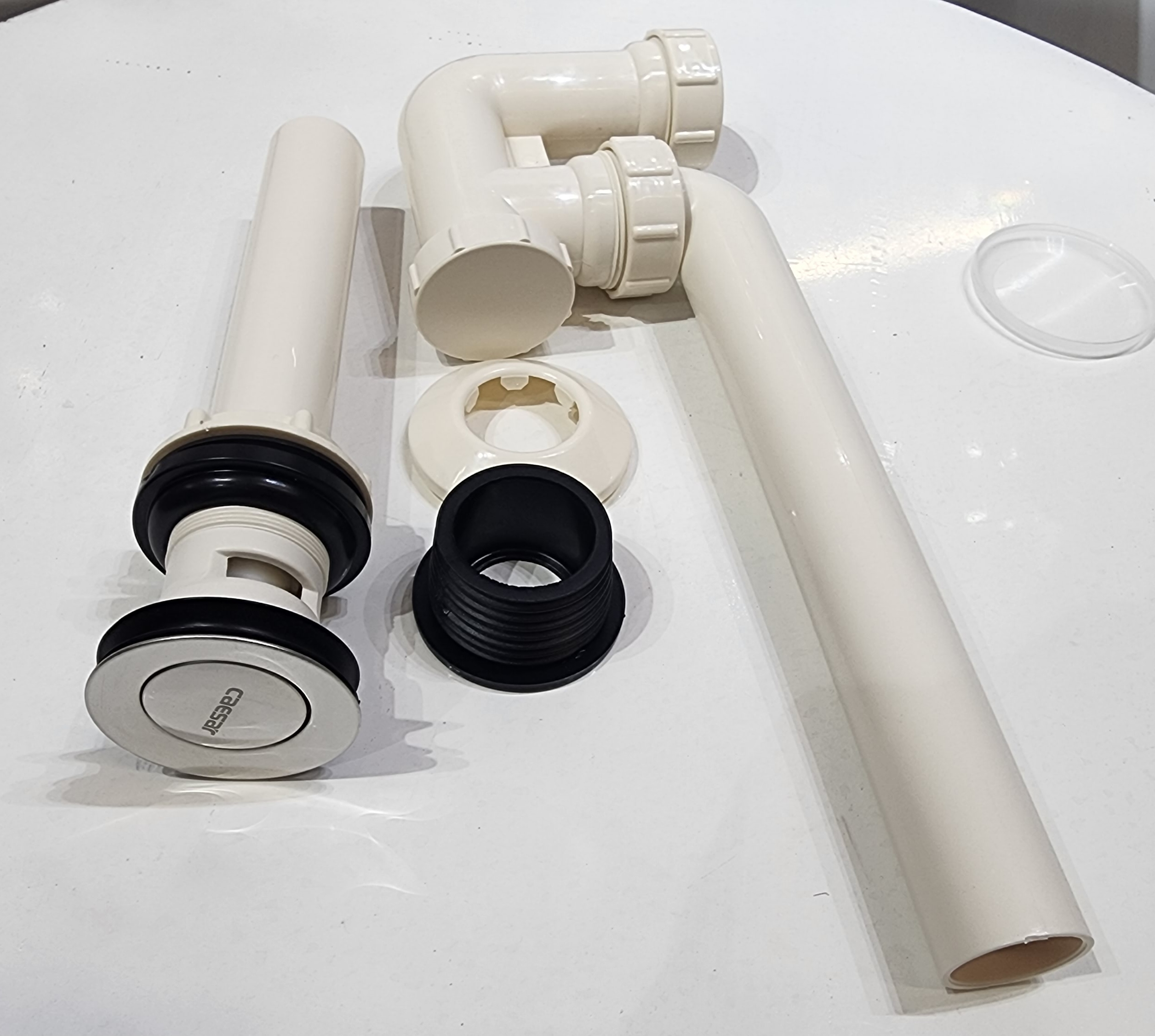 Bộ xi phông chậu rửa tay xả nhấn nhựa chính hãng Caesar BF605
