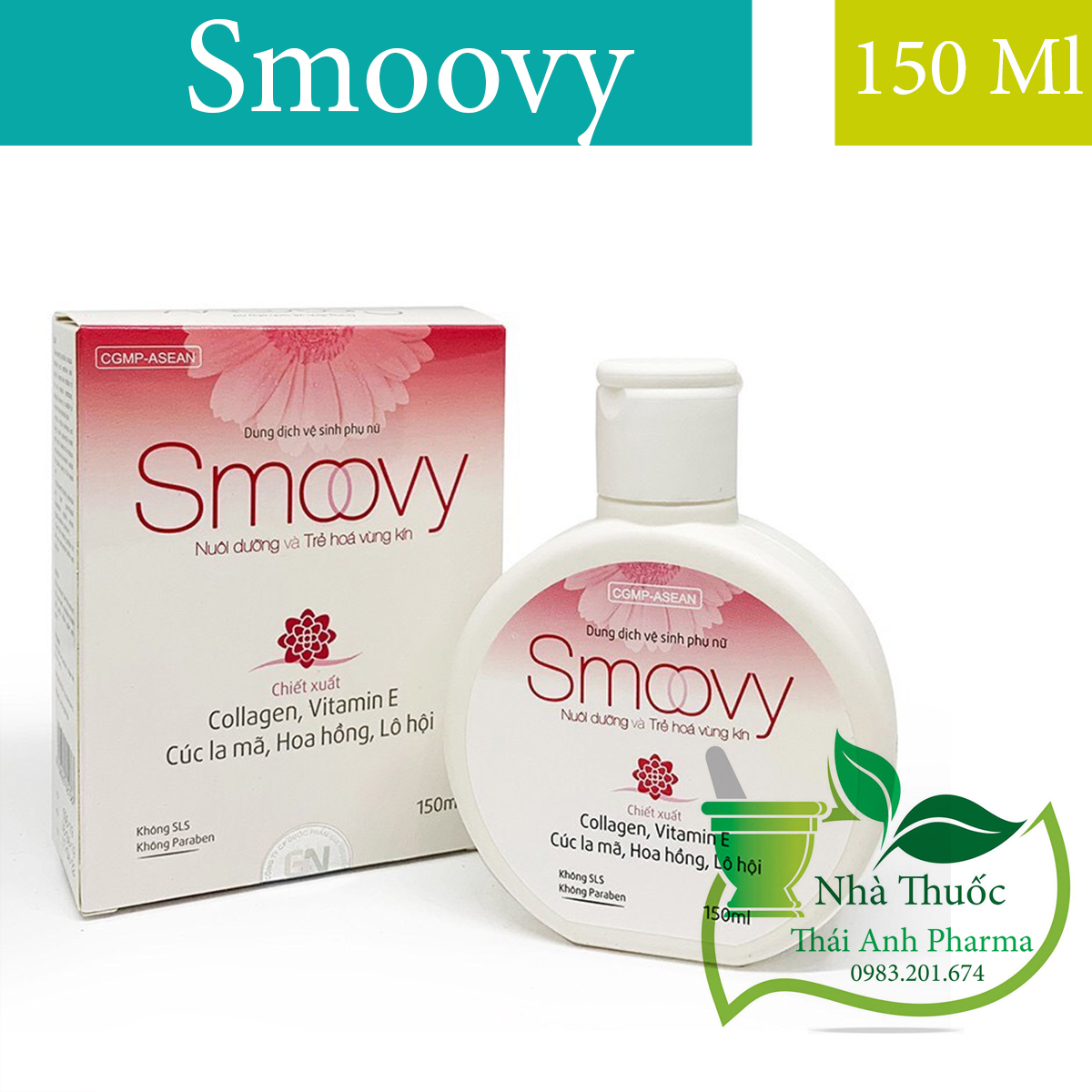 DUNG DỊCH VỆ SINH SMOOVY 150ml
