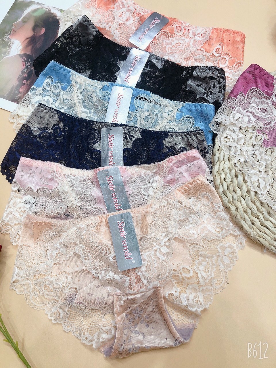 Set 5 Quần Lót Phi Bóng Pha Ren Sexy Mẫu Mới