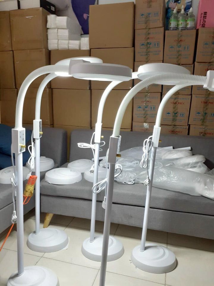 (Có BH) Đèn led dùng nối mi spa, nặn mụn (chân đặc)