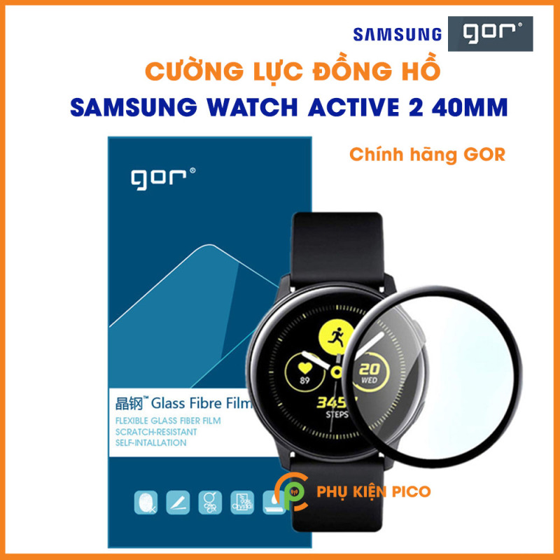 Cường lực Samsung Watch Active 2 40mm chính hãng Gor full màn hình độ cứng 9H