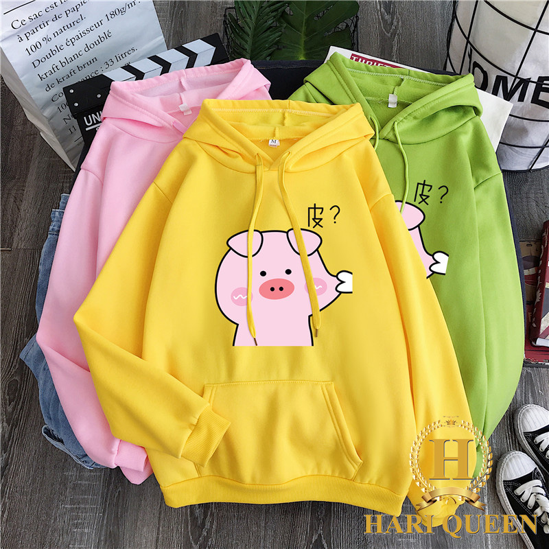 Áo hoodie lợn bẹo má DTR1119