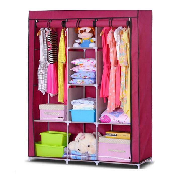 [HCM]tủ quần áo 8 ngăn - tủ vải