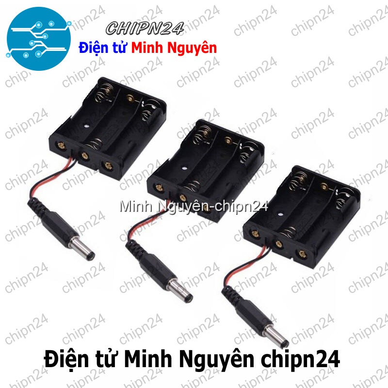 [1 cái] (C19) Hộp Đế pin 3 viên AAA - HH001540