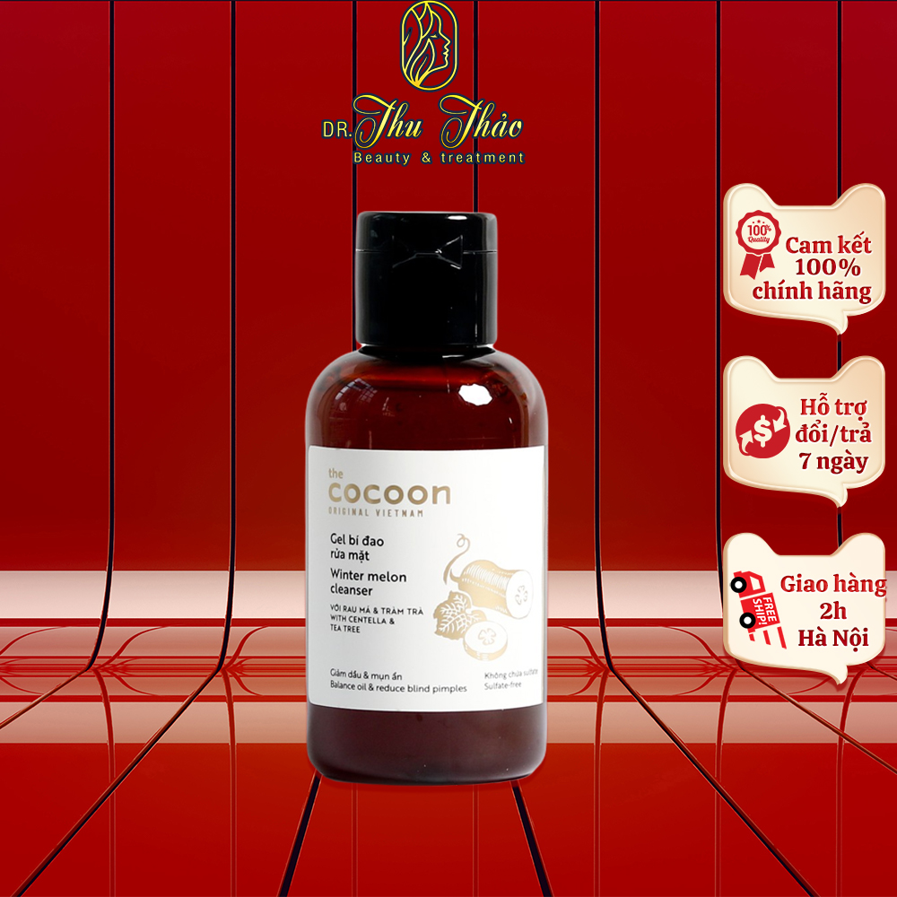 Gel rửa mặt bí đao Cocoon (Winter melon cleanser) 140ml