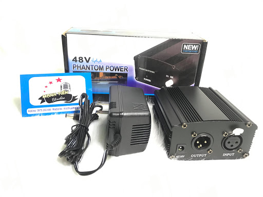 Nguồn phantom 48v dùng cho mọi loại micro thu âm karaoke livestream bảo hành 12 tháng
