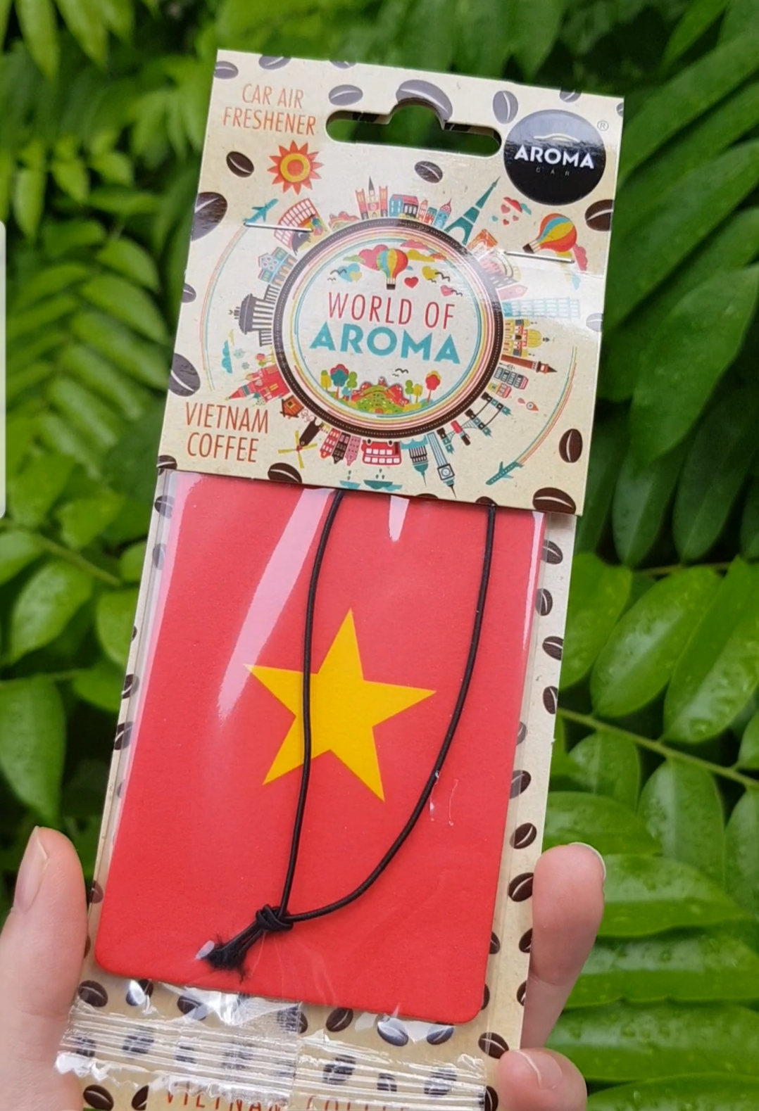 Lá thơm Aroma Car Vietnam Flag Limited (Cờ Việt Nam phiên bản giới hạn)