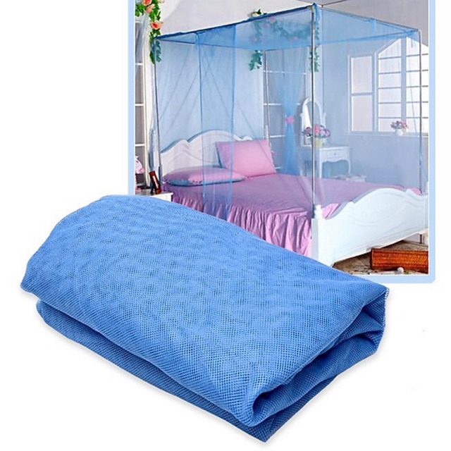 Màn Tuyn Cửa Rộng Hàng Việt Nam (Xanh Biển Cao 2M)