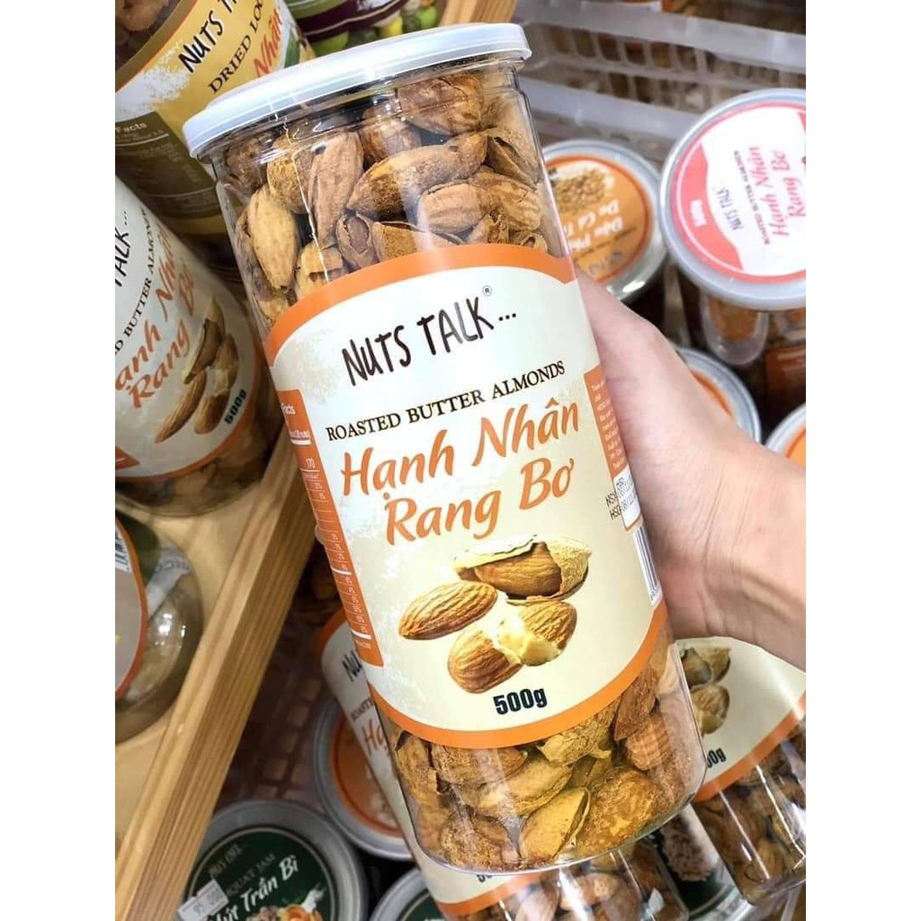 { QUÀ TẾT} HẠT HẠNH NHÂN RANG BƠ NUTSTALK (HŨ 250G/500G)
