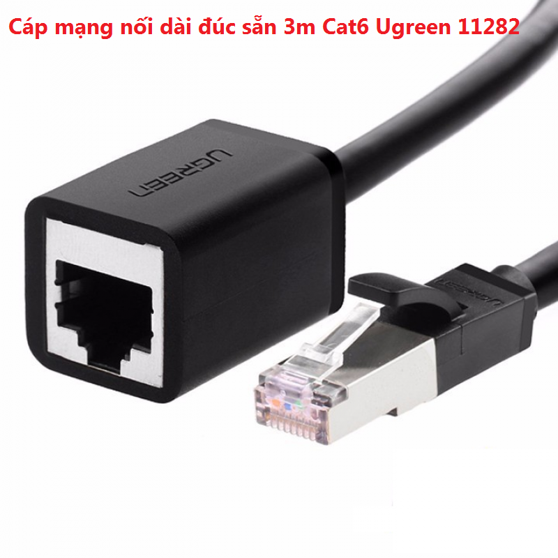Cáp mạng nối dài đúc sẵn 3m Cat6 Ugreen 11282 Chính Hãng