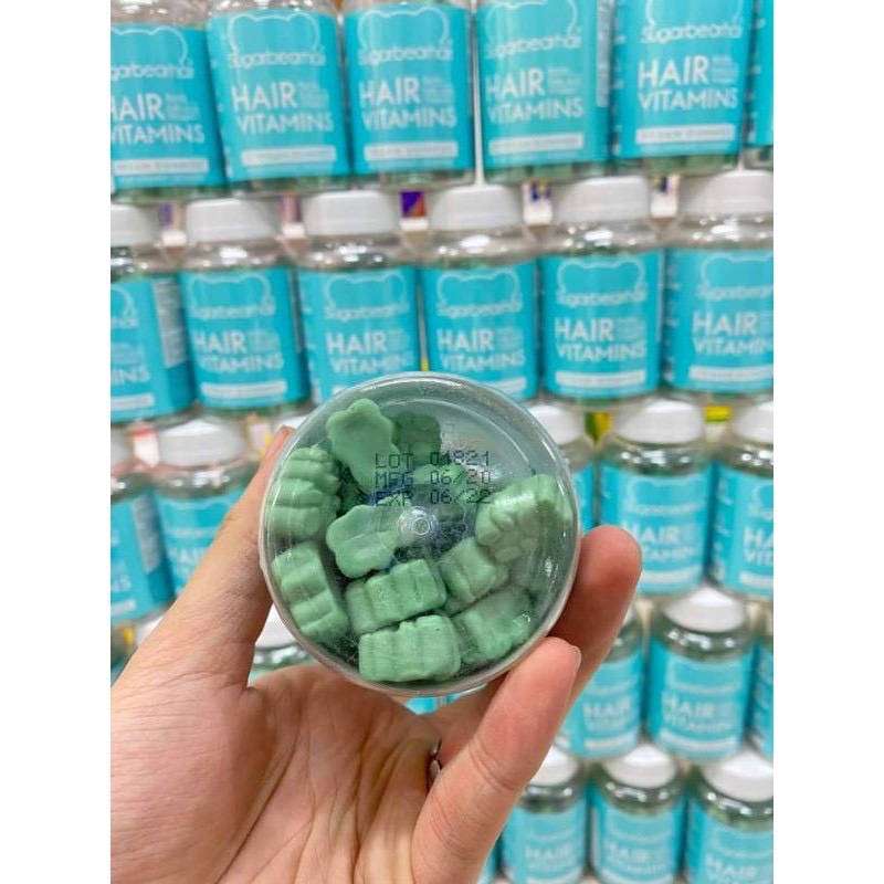 Kẹo Gấu mọc tóc Sugar Bear Hair 60 viên