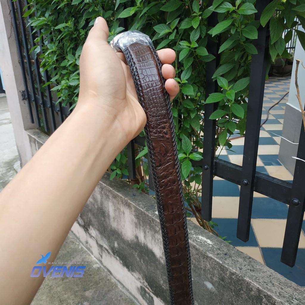 [FREE SHIP] Nịt Nam Da Cá Sấu [ĐAN VIỀN THỦ CÔNG ĐẸP BỀN BỈ]