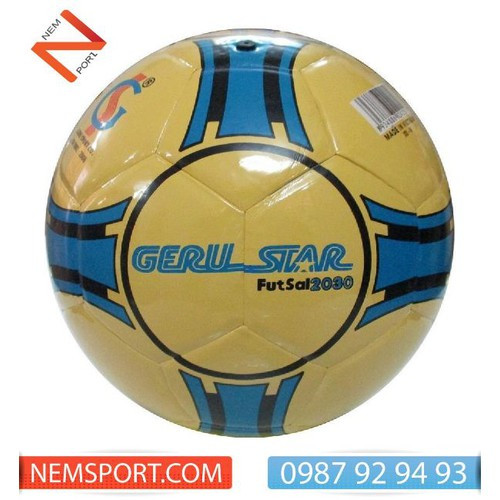 Quả bóng đá futsal geru star 2030 - số 4 tặng kèm kim bơm và túi lưới