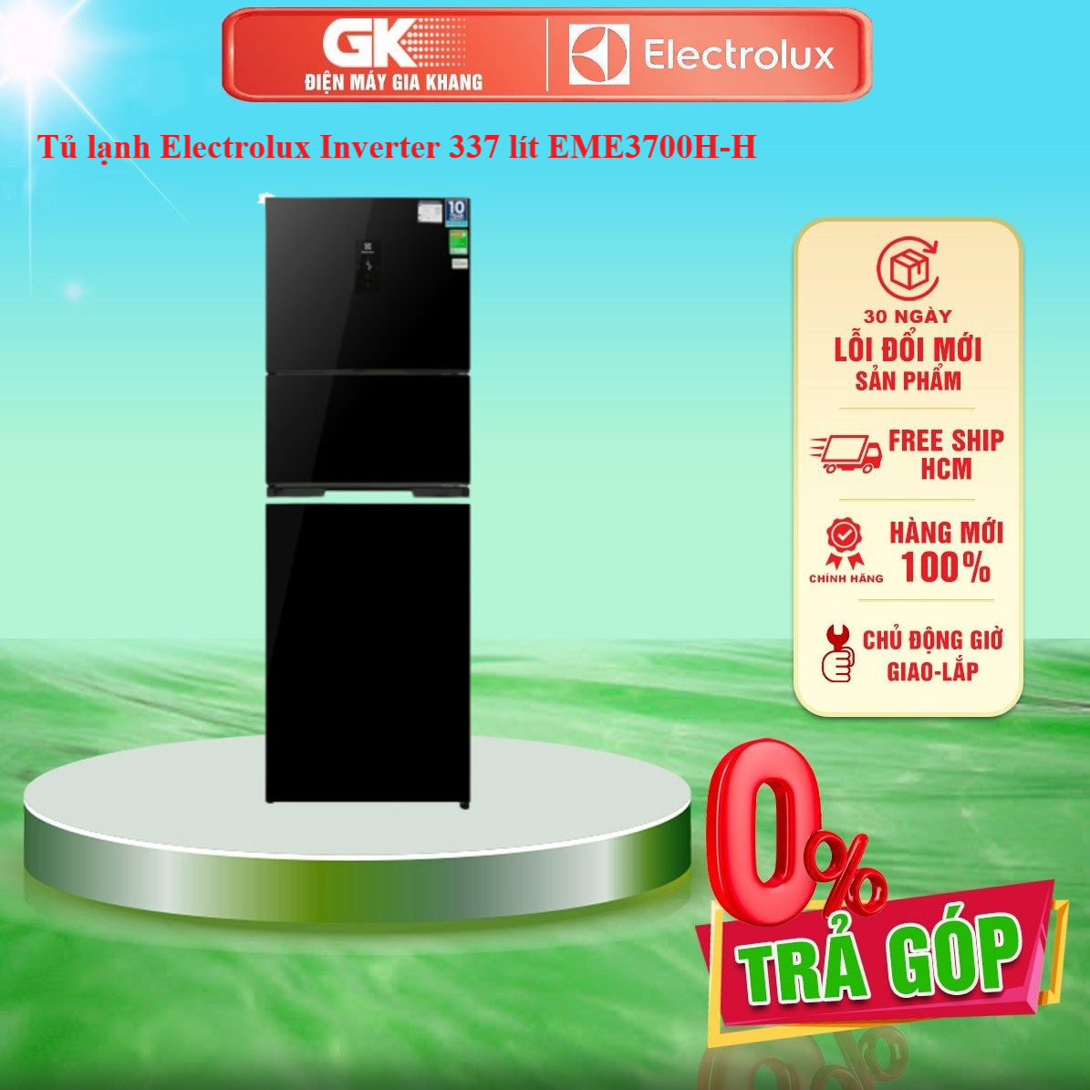 TỦ LẠNH ELECTROLUX 363 LÍT EME3700H-H - GIAO TOÀN QUỐC - FREESHIP HCM