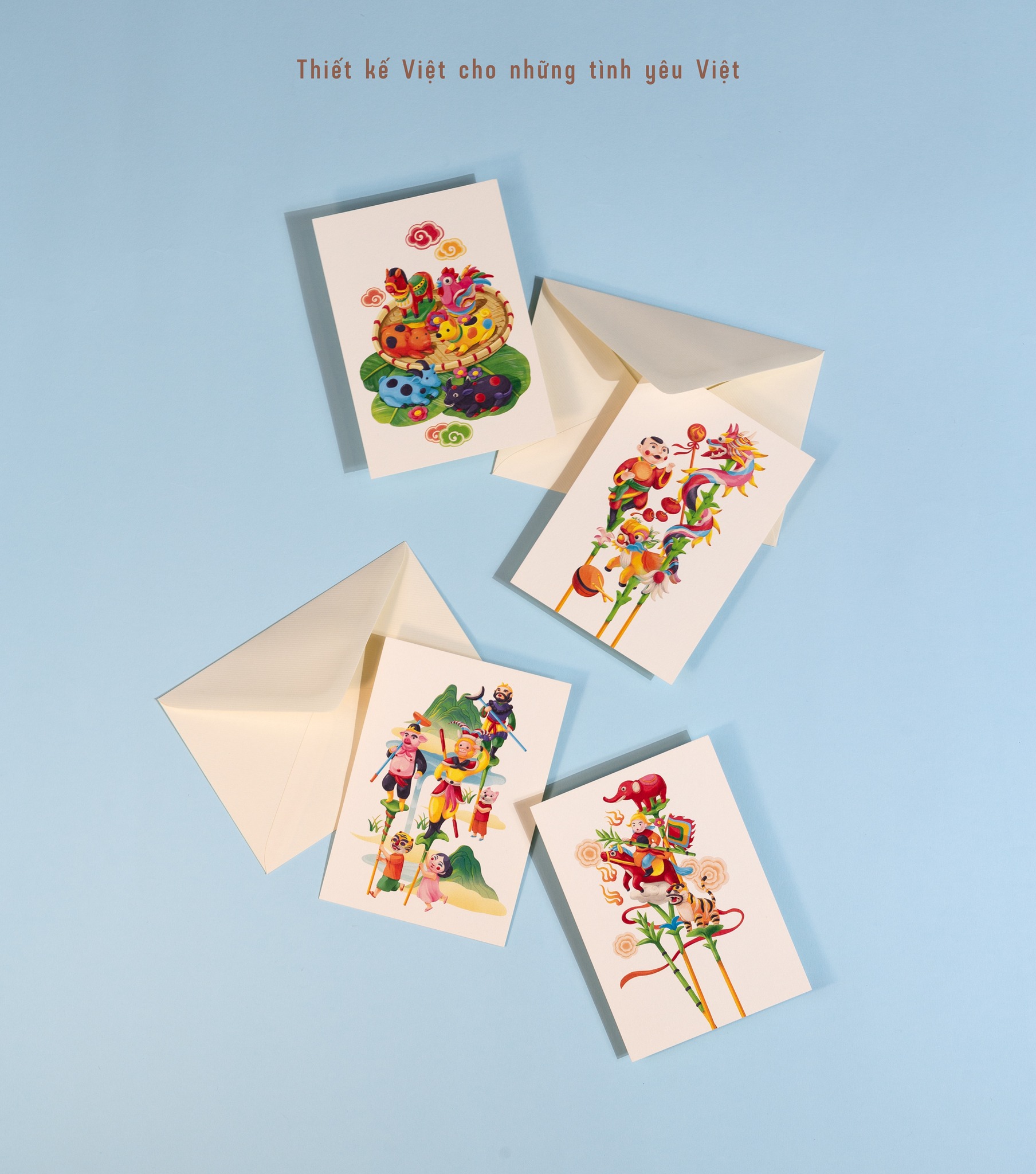 Postcard mẫu Tò He