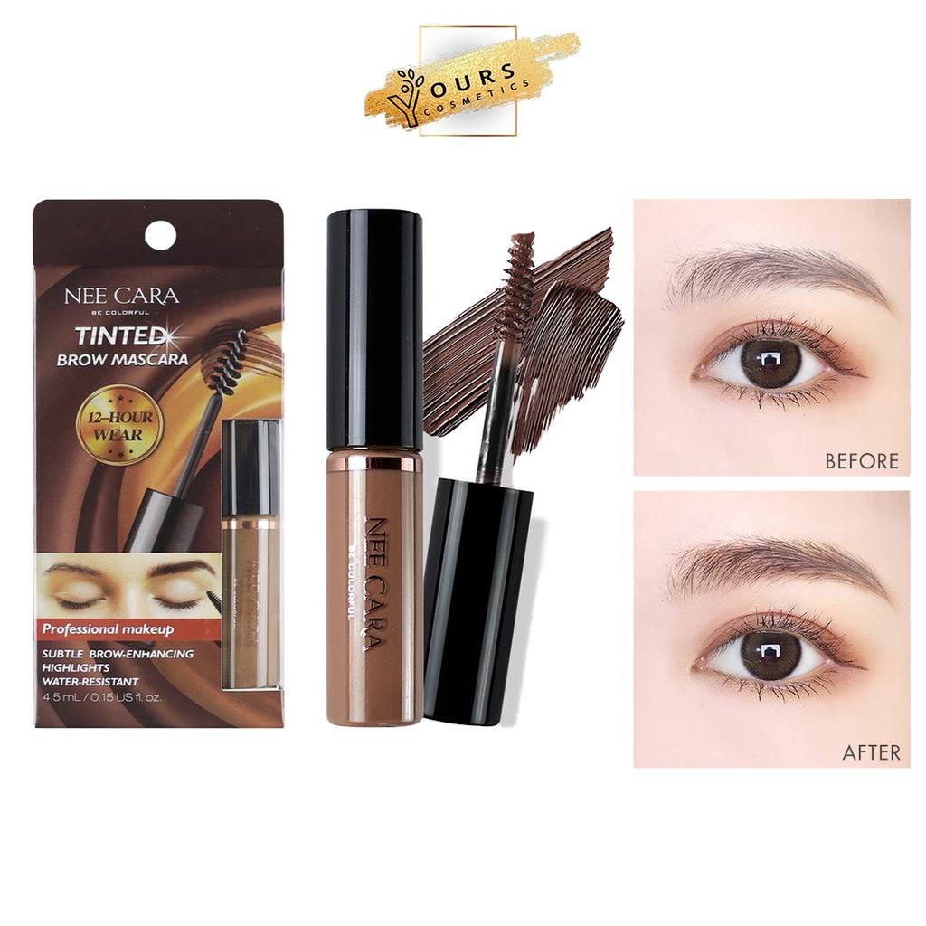 [Hàng Thanh Lý - Date T1/2025] Mascara Chân Mày Nee Cara Tinted Brow Mascara N590