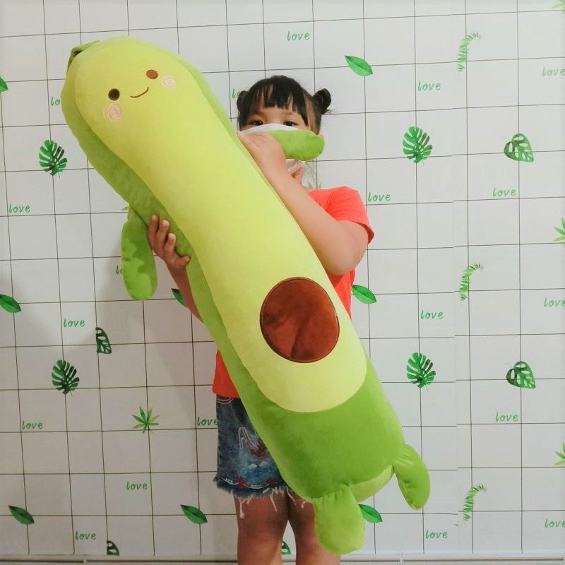 GỐI ÔM TRÁI BƠ DÀI SIZE LỚN 1 MET VẢI MINISO CAO CẤP SIÊU MỊN 100% GÒN MỀM