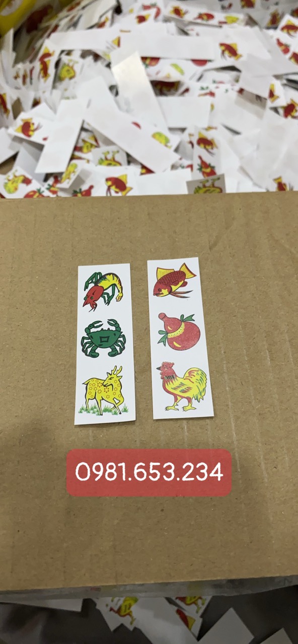 [HCM]Tem làm hột bầu cua - 200K LÀM ĐƯỢC 15 BỘ (45 HỘT)