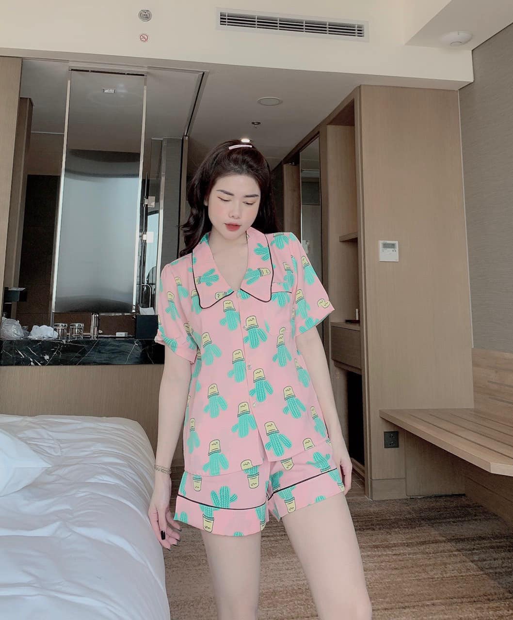 Đồ Pijama Cánh Dơi Siêu Hot Chất Lụa Mango