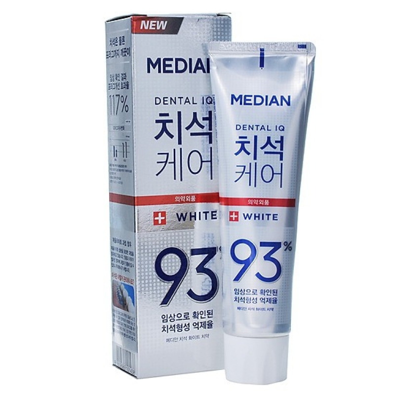 DATE MỚI-Kem Đánh Trắng Răng Gấp 5 Lần Median 93% White 120g(Hàn Quốc)