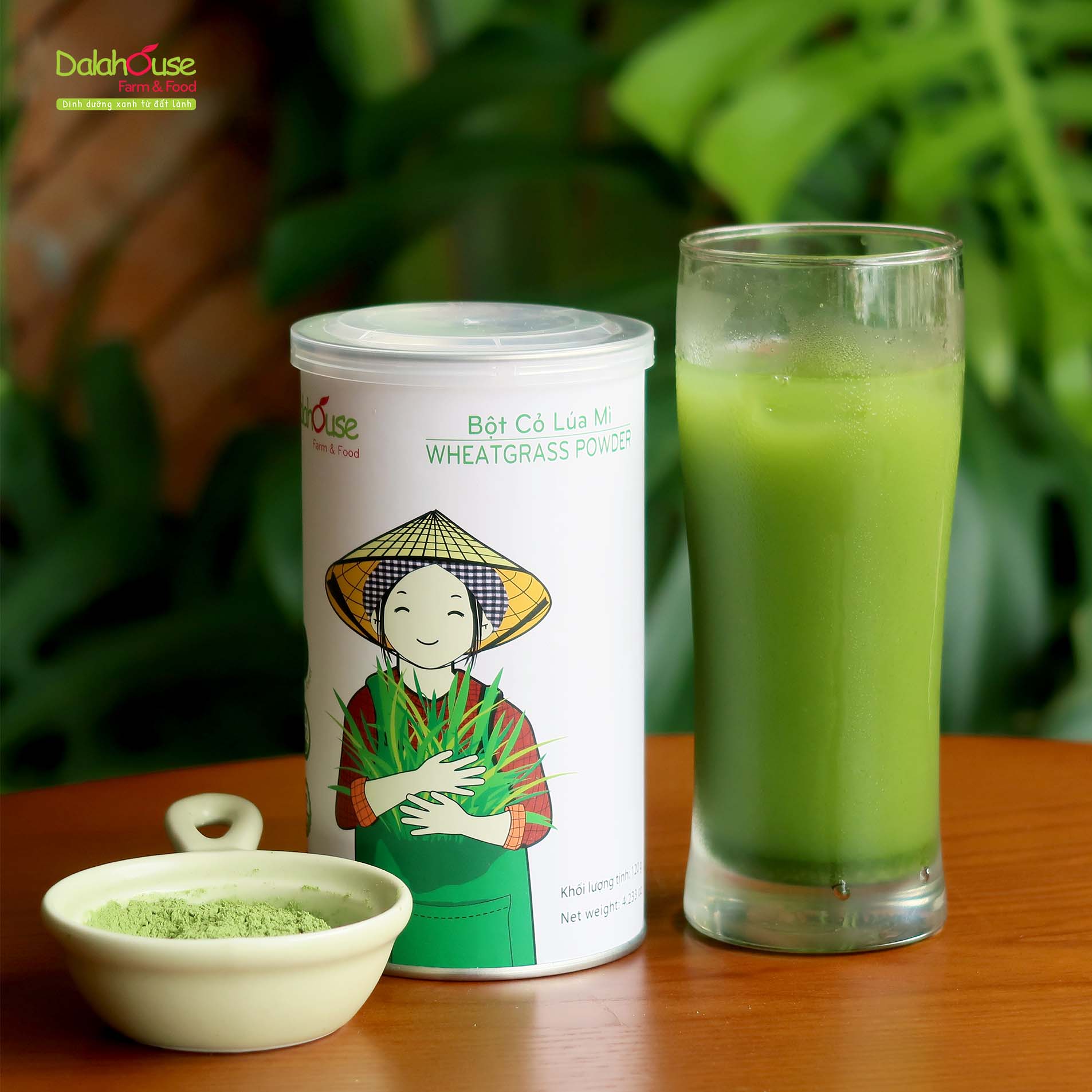 Bột cỏ lúa mì sấy lạnh Dalahouse hộp 120g