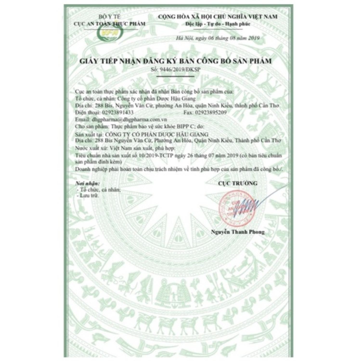 Kẹo ngậm vitamin C, Bipp C (HỘP 35 GÓI)