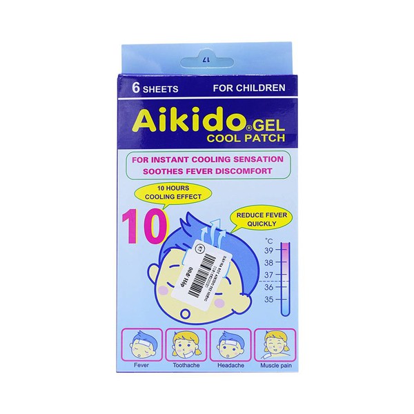 Miếng dán hạ sốt Kichido/aikido/cooltana Gel Cool Patch/Cool Forever (thương hiệu ngẫu nhiên, ko chọn thương hiệu))