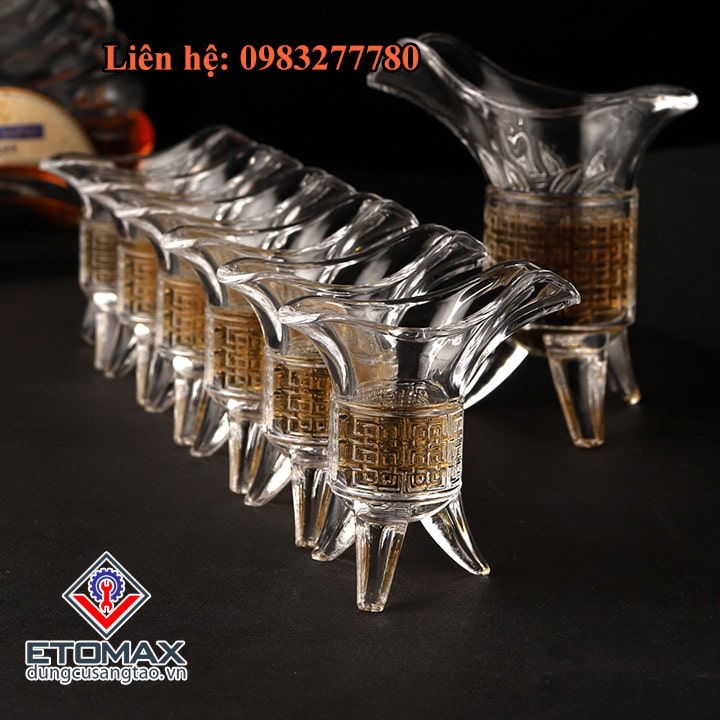 Bộ 6 Ly Thủy Tinh Hoàng Đế