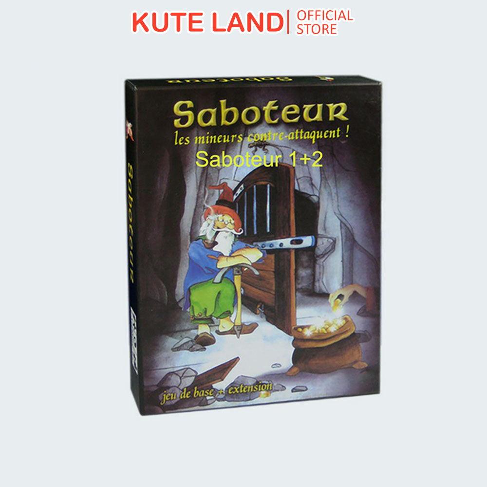 Saboteur Board Game 1+2 Version Bộ thẻ đồ chơi đào vàng Saboteur vui nhộn tiện dụng