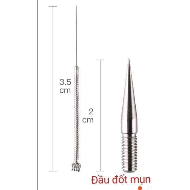 Vỉ kim đốt mụn ruồi nhỏ, kim đốt mụn thịt máy đốt