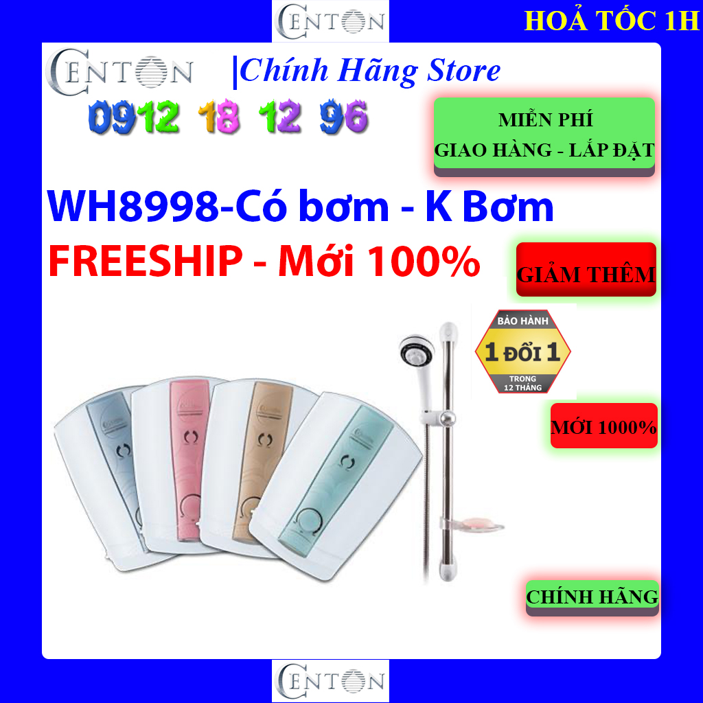 Máy nước nóng trực tiếp centon 8998e - centon 8998ep - centon wh8998