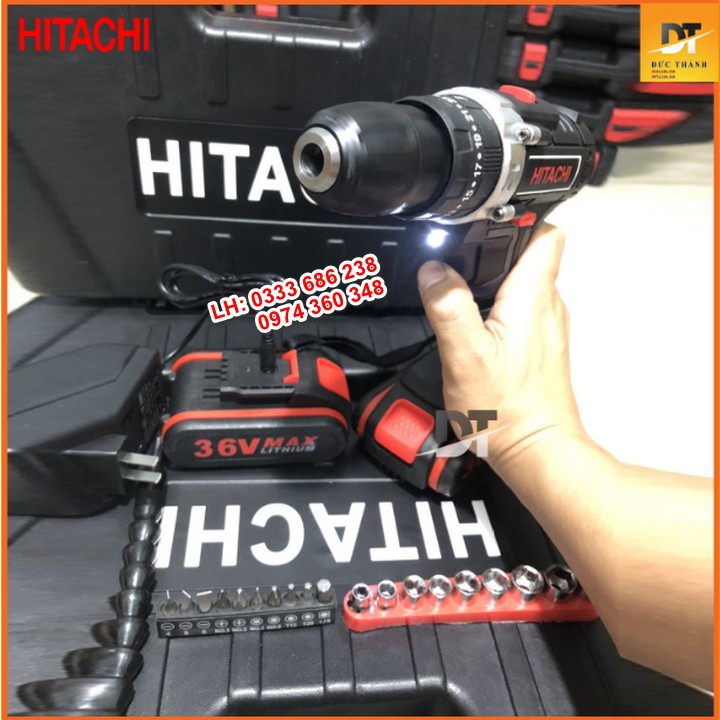 Máy Khoan Pin Hitachi 36V - Chính Hãng