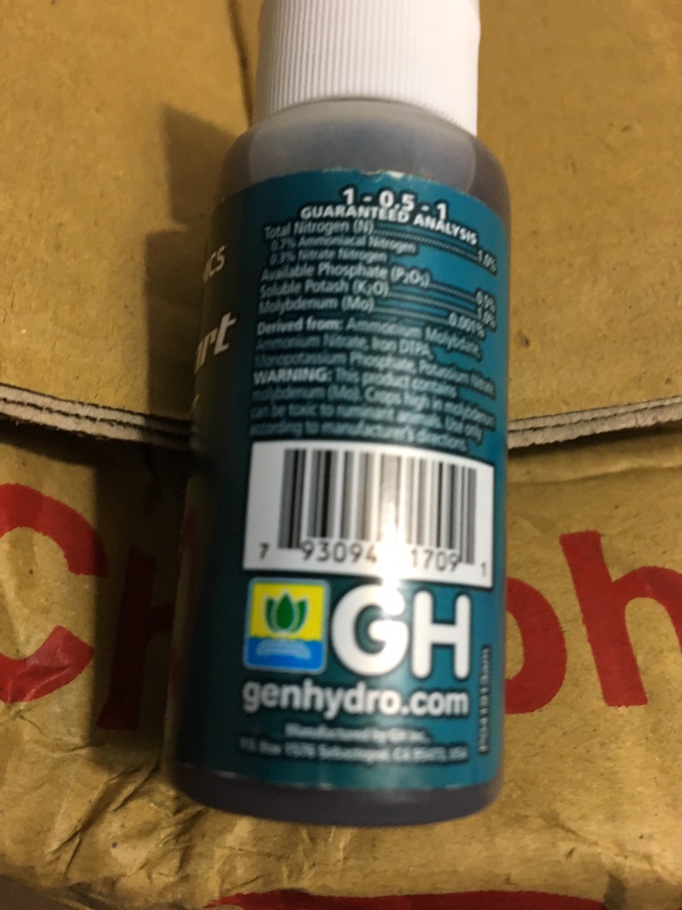 Sản phẩm siêu kích rễ General Hydroponics Rapid Start hũ 30ml nhập khẩu Mỹ