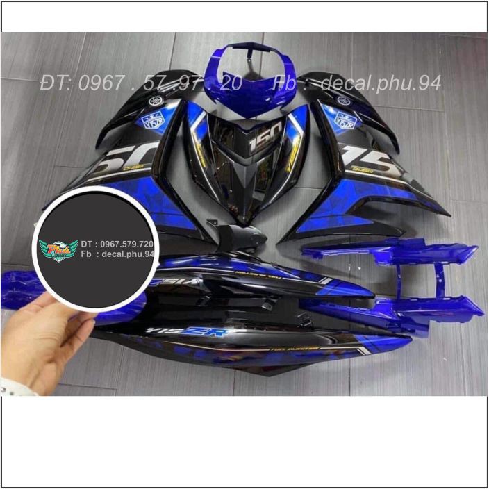 Tem rời Exciter 150 Rời Y15ZR đen xanh (X)