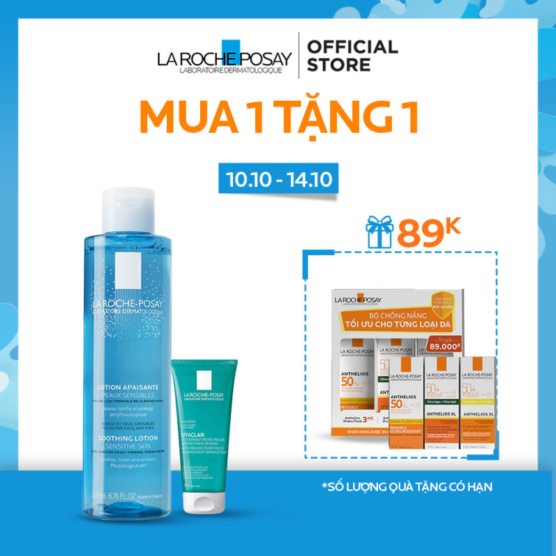 Bộ nước cân bằng giàu khoáng dành cho da dầu La Roche-Posay Soothing Lotion giá rẻ