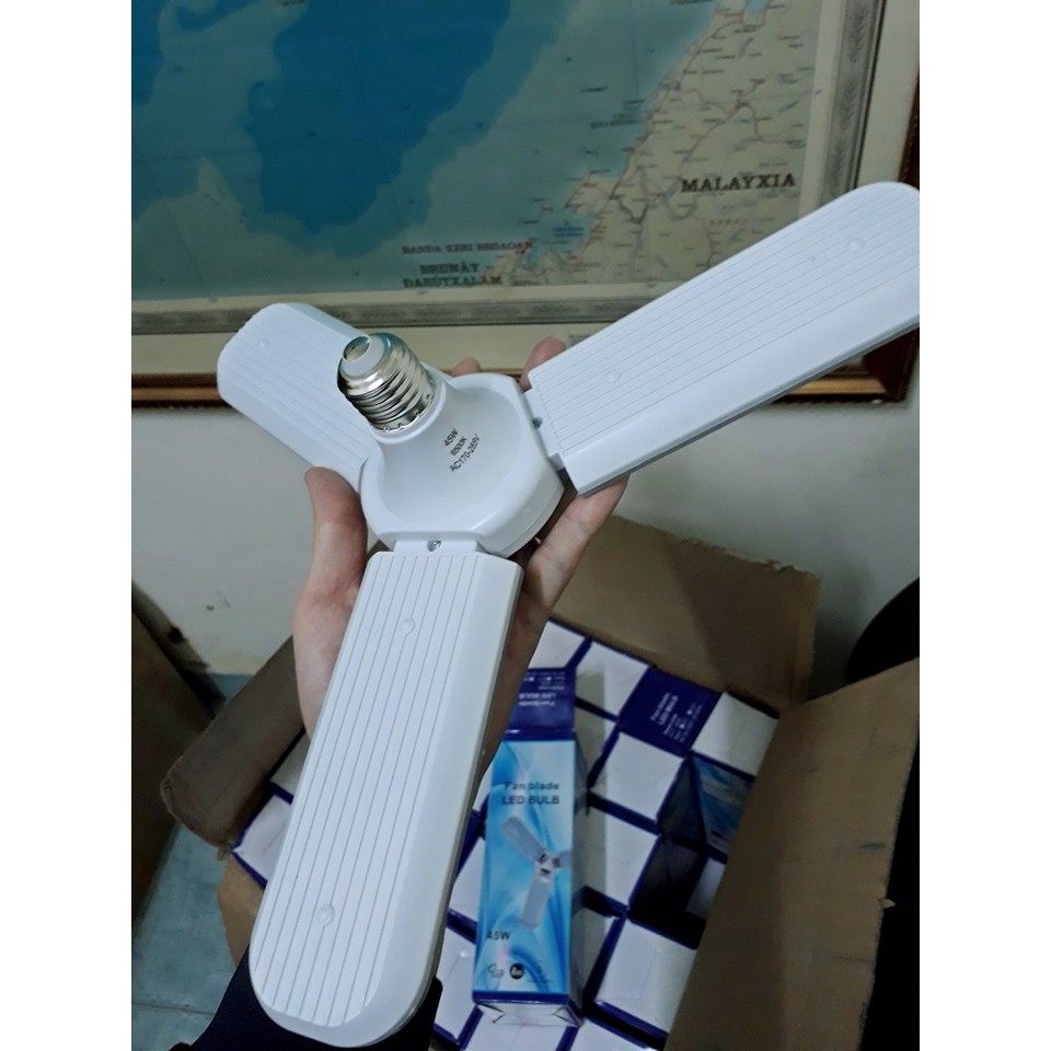 [HCM]Bóng đèn led 3 cánh quạt 30w siêu sáng