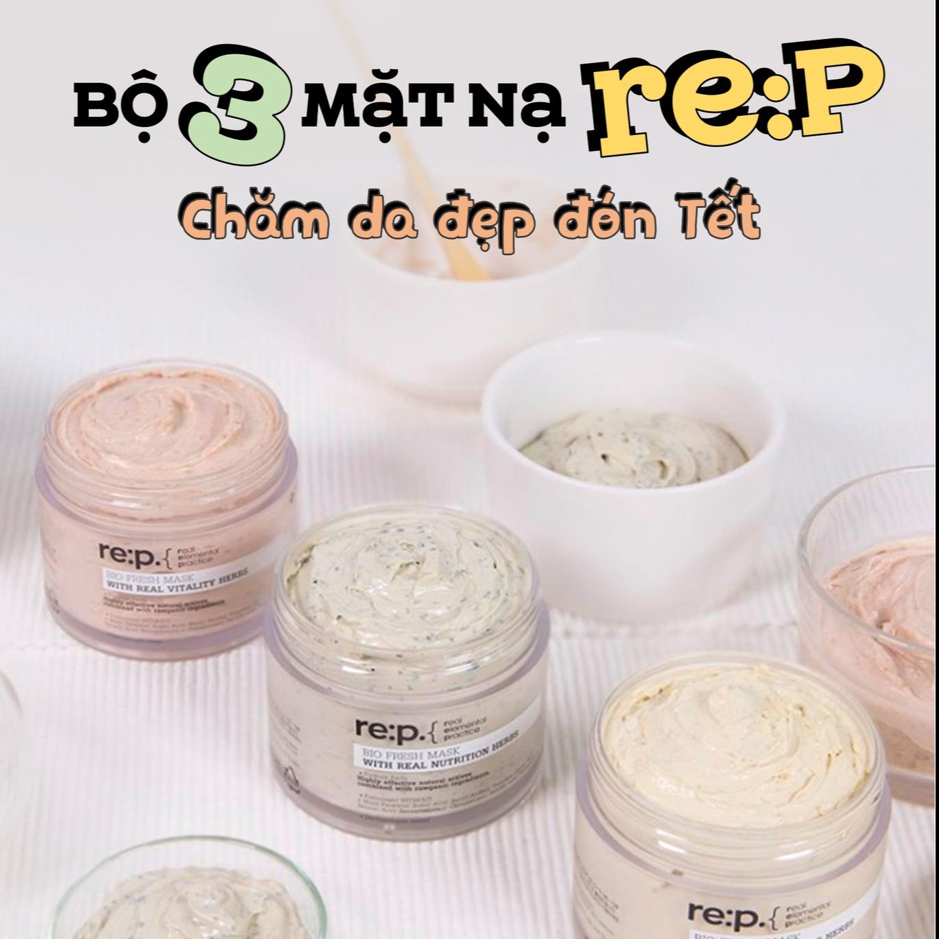 Mặt Nạ Đất SétRE:P Bio Fresh Mask (130g)