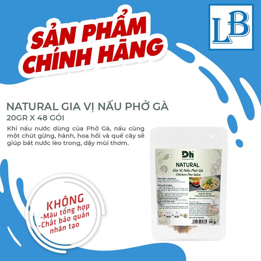 Natural Gia vị nấu Phở Gà Dh Foods