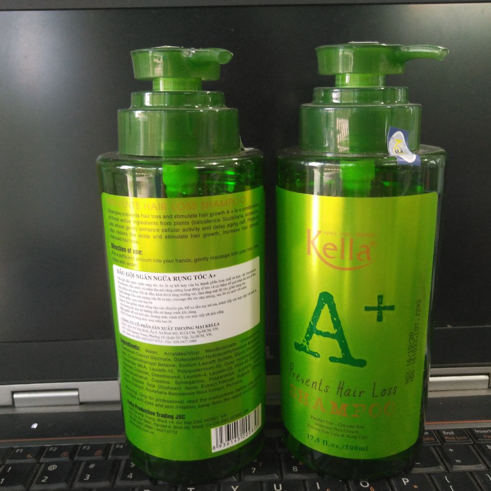 Dầu gội chống rụng tóc và kích thích mọc tóc Kella A+ 500ml