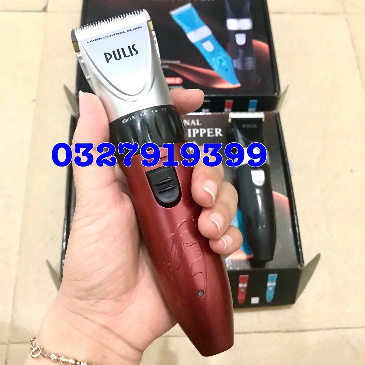 ✅ Tông đơ cắt tóc 2 pin PULIS 882