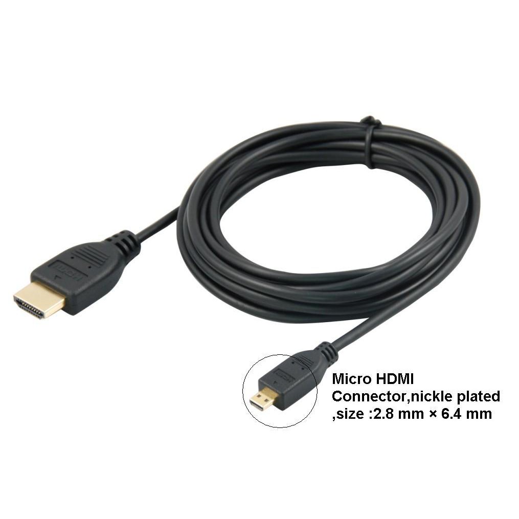 Cáp Chuyển Từ Micro Hdmi Sang Hdmi Dài 1.5 Mét -Dc296