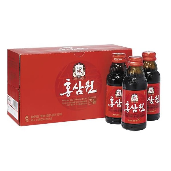 Nước Tăng Lực Hồng Sâm Won (10 chai x 100ml) - Nhập khẩu Hàn Quốc