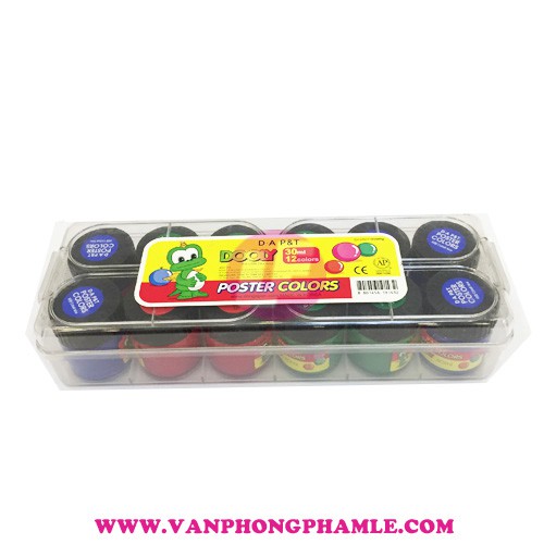 Bộ màu nước đông á dooly 12 màu 30cc