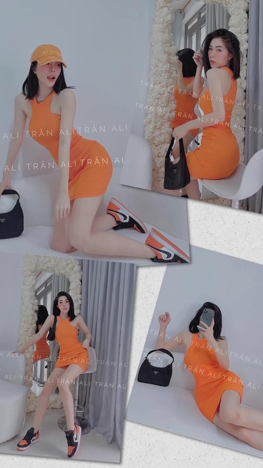 Đầm Body Ba lỗ Ngược Nữ Basic KIMNGAN.HOUSE