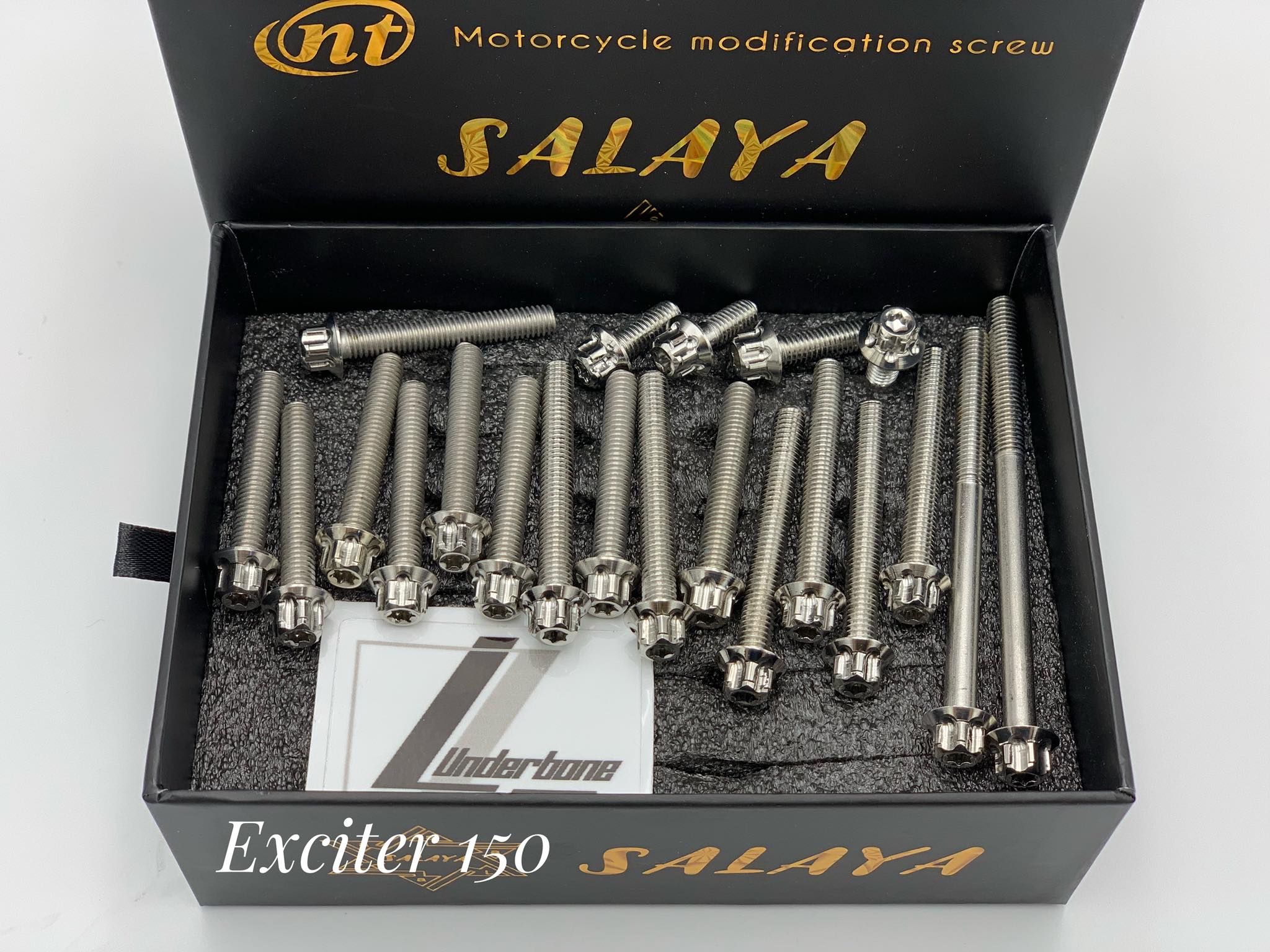 Full Bộ Ốc Lốc máy inox Salaya cho Exciter 135 , 150 , sirus " bao sáng "